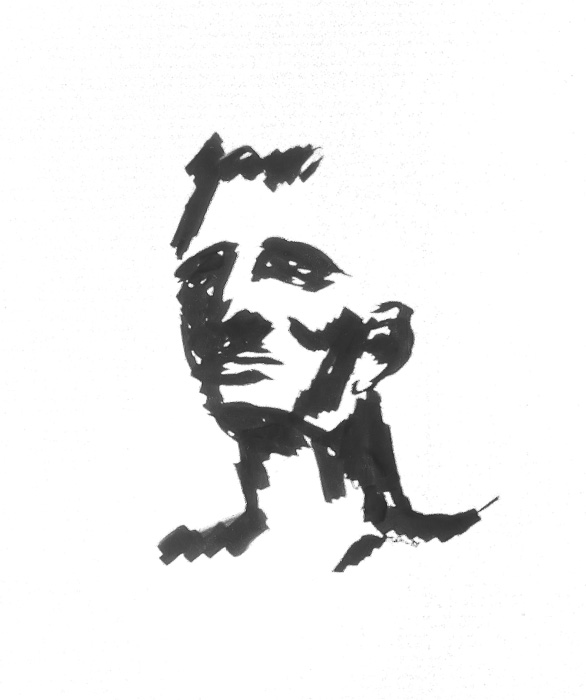 Figure Man Head Study