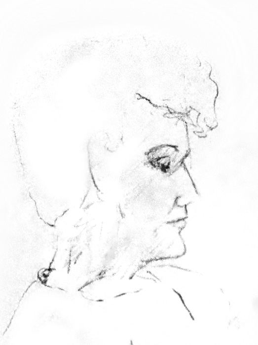 woman looking within