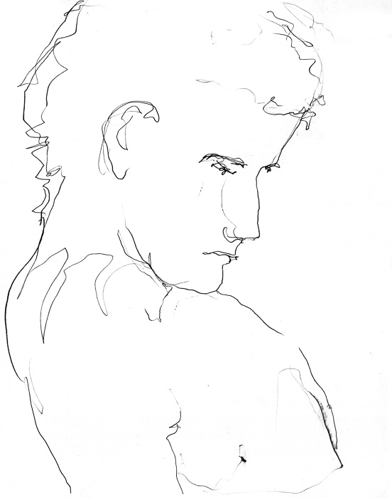 young man in thought