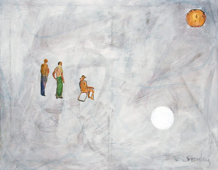 Three Or, acrylic on canvas, 24 x 30 in., 2006